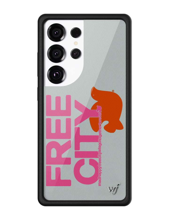 FCPI2025U-THE-MADHAPPY-_-FREECITY-TOGETHERFOREVER-GREY-_-PINK-Galaxy-S25-Ultra-Case-01